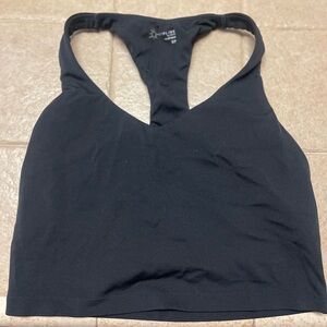 Aerie Offline Black Racerback Sports Bra